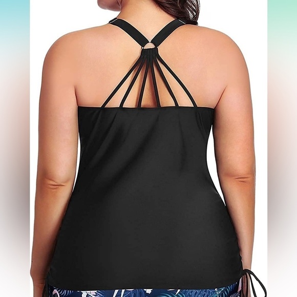 NWT 16W  tankini top black - Picture 3 of 3